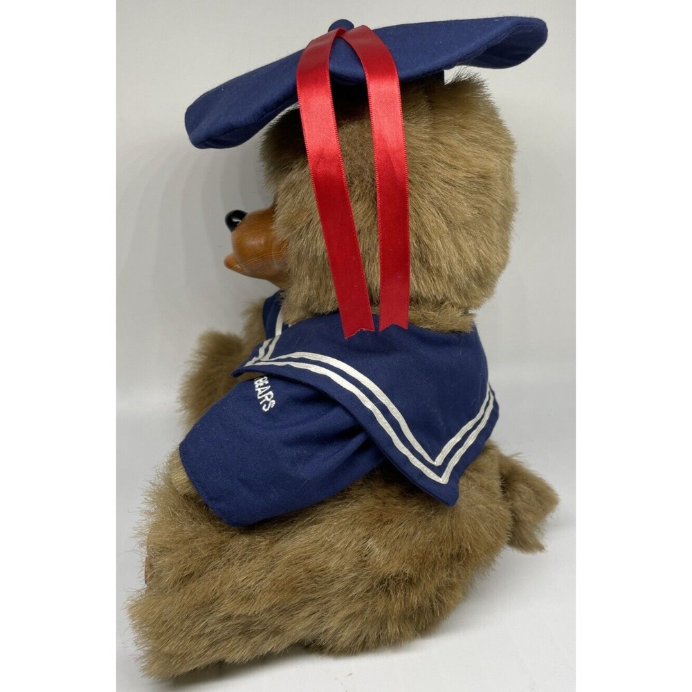 RAIKES Bear CHRISTOPHER 14" Pouty Sailor Wooden Face 5455 Vintage 1986 - Picture 5 of 9